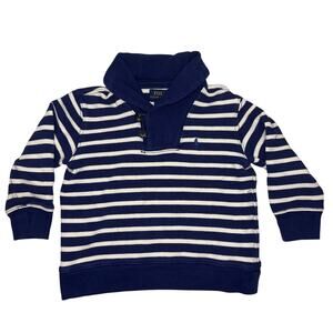 Polo Ralph Lauren Pullover Toddler Boy Size 2T Navy White Stripes Pony Logo